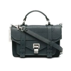 Proenza Schouler PS1 Tiny leather crossbody bag in Teal
